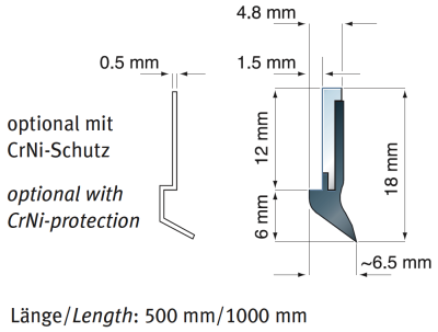 Raclor pentru acoperitoare telescopice TSA-12